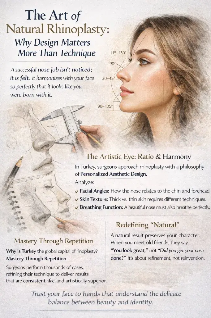 Natural rhinoplasty design principles and facial harmony